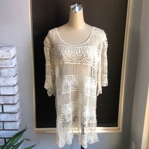 Step in style ivory throw